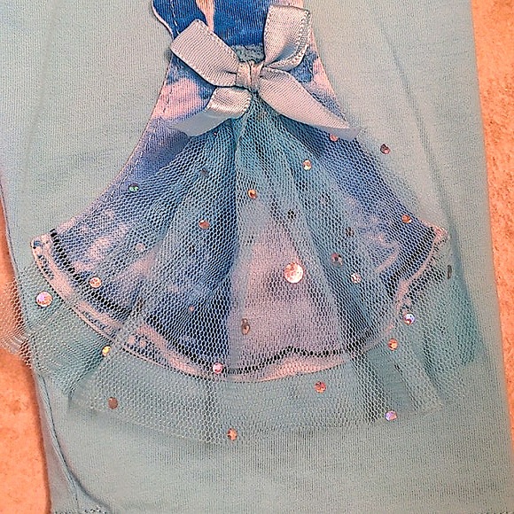 Disney's Frozen Elsa Cropped Pants- Girl's 6/7 - Picture 3 of 6